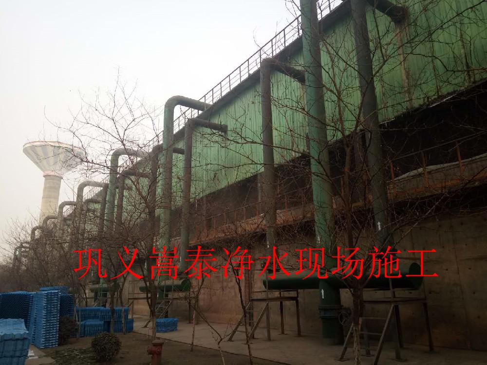 河北鋼廠散熱塔S波填料及收水器安裝更換施工！